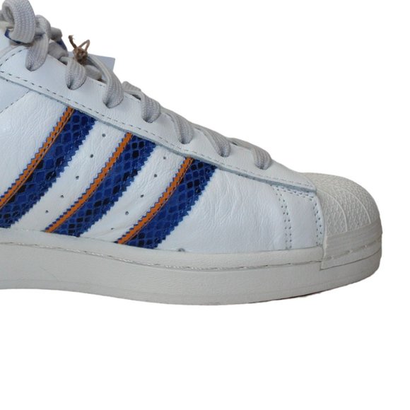 Adidas Superstar 'White Orange Rush Snakeskin' Men's 10.5 NEW! FZ6476 - Picture 7 of 14